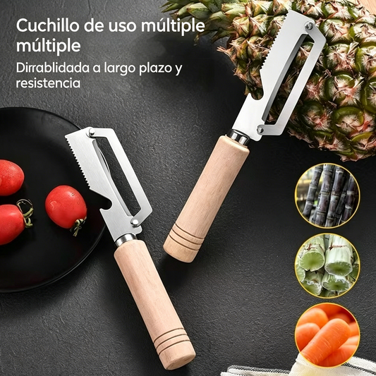 ✅Kup 1, drugi gratis (2 sztuki) 🧅🔪 Wielofunkcyjna obieraczka kuchenna: obiera, kroi warzywa, otwiera butelki! 🔥