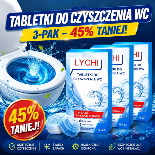 🔥 KUP 1, DOSTAŃ 2 GRATIS! 48 TABLETEK WC 🚽 – Koniec z kamieniem i brzydkim zapachem!