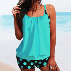 👙【Ostatnio gorąco sprzedający się】【S-5XL】🏄‍♀️Strój kąpielowy bikini w duże kropki