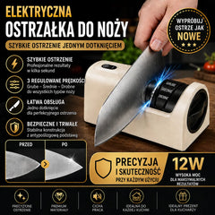 🔥 -50%! 🔪 Koniec z tępymi nożami! ✨ Elektryczna ostrzałka akumulatorowa