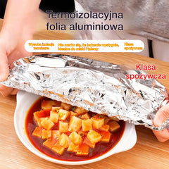 【100 sztuk】📢 Rabat 50%! 🔥 🥗Aluminiowe pokrywki na żywność – świeżość bez folii i bałaganu