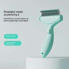 🔥🔥 Grzebień dla zwierząt, szczotka zaprojektowana specjalnie do usuwania luźnej sierści u kotów i psów.