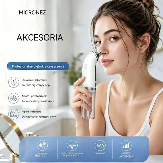 🔥 PROMOCJA! Elektryczny oczyszczacz do twarzy💆‍♀️Głębokie oczyszczanie porów · Efekt jędrniejszej i gładszej skóry ✨ Zadbaj o cerę w domu i oszczędź na salonie!