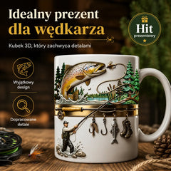 -50% 🎣 Idealny prezent dla wędkarza – wyjątkowy kubek 3D 🐟