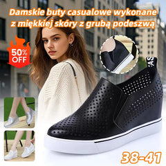 🔥【Koszt jednej pary 109 zł.】【34-41】🔥Lato 2026 damskie buty na co dzień z miękkiej skóry z grubą podeszwą