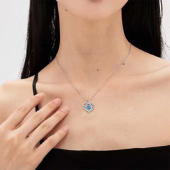 🎁 KUP 1, DOSTAŃ 1 GRATIS! 💎💖 Srebrny komplet 925 + Naszyjnik Serce Oceanu ✨ Elegancja na lata
