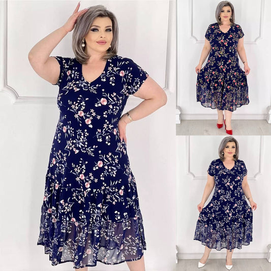 💥50% ZNIŻKI💥💕 [rozmiary S–5XL] Elastyczna sukienka w dużych rozmiarach – nowa kolekcja na lato 2026