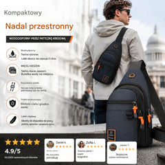 ☔️🚶‍♀️ Do pracy i na co dzień! 🎒  Wodoodporna torba na ramię z wieloma kieszeniami – uporządkowane przechowywanie, regulowany pasek✨