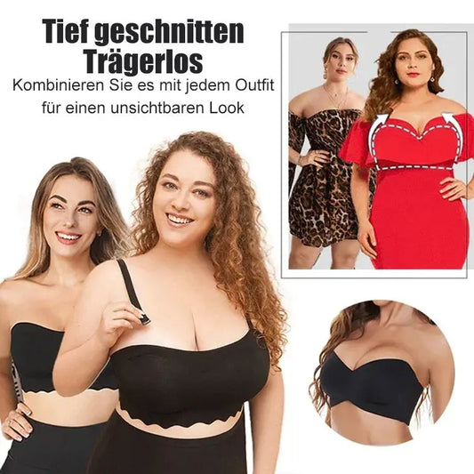 🎁 1+1 GRATIS | Biustonosz bez ramiączek, który nie zsuwa się ✨ Efekt push-up