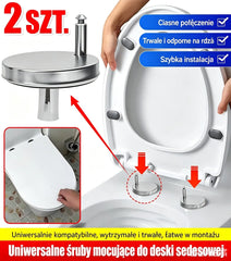 3 komplety tylko 89 zł 🚽 Koniec z ruszającą się deską WC! 🔧 — mocne zaciski śrubowe do szybkiej naprawy