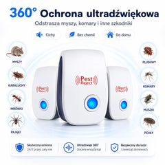 🏠🔥 【3 szt.】Ultradźwiękowy odstraszacz gryzoni i owadów – bez trucizn, bez hałasu 🐭