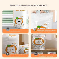 ✨ Zestaw 5 worków próżniowych 💨 Oszczędź do 80% miejsca! Bez pompki – idealne do walizki i domu 🧳🏠