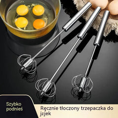 ✨ Kup 1, drugi dostaniesz GRATIS!🥚 Koniec z męczącym ubijaniem jajek! 2× półautomatyczna trzepaczka ze stali nierdzewnej 💪