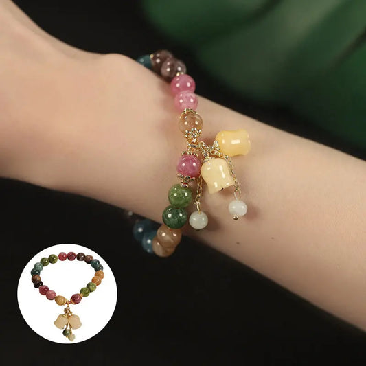 🌸 -50% Taniej! ✨ Naturalna bransoletka z turmalinu — poczuj spokój i pozytywną energię 💎