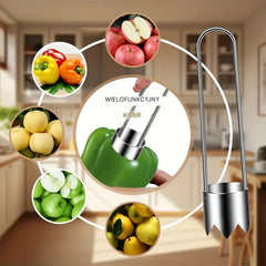 🔥 Kup 1, drugi GRATIS! 🍎 Niezbędny stalowy wykrawacz do jabłek i warzyw
