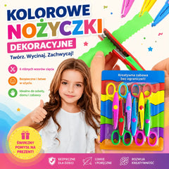 🔥 Tylko 89 zł! ✂️ Zestaw 6 szt. bezpiecznych nożyczek DIY dla dzieci 🌈 Kreatywna zabawa bez końca!