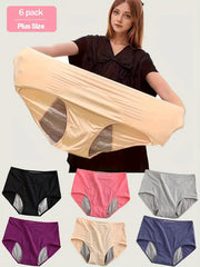 🔥 PROMOCJA! 6 SZT. Bielizny Wysoki Stan – Wyszczupla Brzuch, Nie Uciska, Komfort L-8XL 🩲