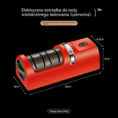 🔥 -50%! 🔪 Koniec z tępymi nożami! ✨ Elektryczna ostrzałka akumulatorowa
