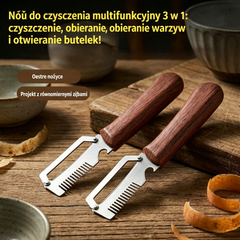 ✅🔪( Kup 1, a otrzymasz 2 gratis, pojedynczy przedmiot 44.5) 🧅 Obieraczka 3 w 1: kroi/szatkuje/otwiera butelki🔥