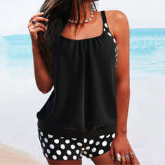 👙【Ostatnio gorąco sprzedający się】【S-5XL】🏄‍♀️Strój kąpielowy bikini w duże kropki