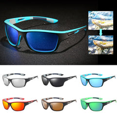 🚵‍♂️😎 【50% zniżki 🔥】🎣🕶️ Męskie sportowe okulary przeciwsłoneczne, polaryzacyjne, z lustrzanymi szkłami, nowoczesne i pyłoszczelne, idealne do jazdy na rowerze na świeżym powietrzu