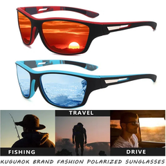 🚵‍♂️😎 【50% zniżki 🔥】🎣🕶️ Męskie sportowe okulary przeciwsłoneczne, polaryzacyjne, z lustrzanymi szkłami, nowoczesne i pyłoszczelne, idealne do jazdy na rowerze na świeżym powietrzu
