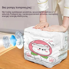 ✨ Zestaw 5 worków próżniowych 💨 Oszczędź do 80% miejsca! Bez pompki – idealne do walizki i domu 🧳🏠