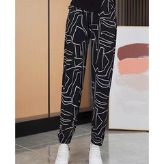 👖Spodnie z wysokim stanem Ice Silk dla kobiet – luźne, duże rozmiary 40–100 kg – letnie, oddychające spodnie z szerokimi nogawkami
