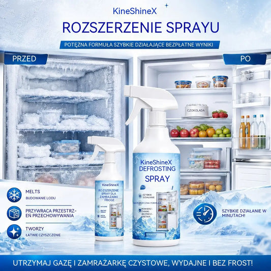 🧊🔥 KUP 1, DOSTAJ 1 GRATIS! Tylko 99 zł ❄️ Spray na lód i szron w zamrażarce – usuwa szybko i bez wysiłku!