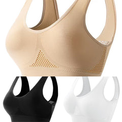 🥰【3 sztuki】Oddychający biustonosz plus size ❤️ Bez ucisku, bez potu! Komfort przez cały dzień ✨ 40-120KG