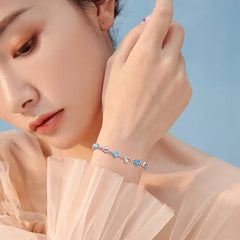 🎁 KUP 1, DOSTAŃ 1 GRATIS! 💎💖 Srebrny komplet 925 + Naszyjnik Serce Oceanu ✨ Elegancja na lata