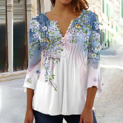 🔥Kup 1, drugi dostaniesz GRATIS🌹✨ Damska bluzka z dekoltem V – wygodna, modna i wyszczuplająca. Rozmiary S–5XL | Płatność przy odbiorze ✅