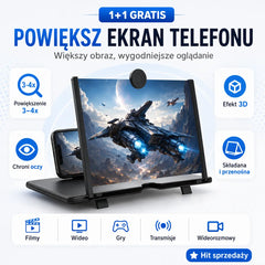 🔥 Kup 1, Odbierz 1 GRATIS! 📱 Powiększ ekran telefonu i chroń oczy przed zmęczeniem 👀✨Umożliwia oglądanie w 3D, Idealna dla całej rodziny