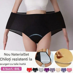 🔥 PROMOCJA! 6 SZT. Bielizny Wysoki Stan – Wyszczupla Brzuch, Nie Uciska, Komfort L-8XL 🩲