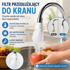 🚰🔥150 FILTRÓW + 30 RZEPÓW! 🎁 Filtr przeciwrozpryskowy do kranu – czysta woda każdego dnia 💧