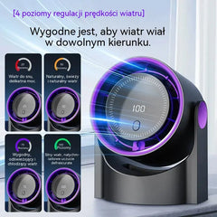 🛡️🍃 Bezłopatkowy wentylator turbo – bezpieczne chłodzenie domu, biura i sypialni 🧊