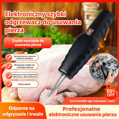 🛒 🦆Urządzenie elektryczne do szybkiego usuwania sierści u drobiu-Wysoce skuteczne usuwanie drobnych włosków bez uszkadzania skóry.