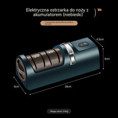 🔥 -50%! 🔪 Koniec z tępymi nożami! ✨ Elektryczna ostrzałka akumulatorowa