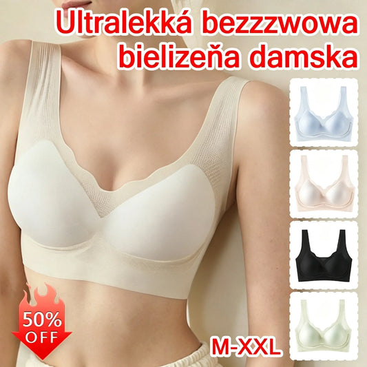 💥🟢 3-pak letnich biustonoszy 💦 Ultracienkie, oddychające i bez śladów potu