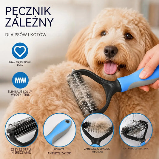 🎁 1+1 GRATIS!🐾 Koniec z sierścią w domu! 🐶🐱 Delikatna szczotka usuwa martwy włos