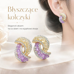 🏆 Kup 1, Otrzymaj 1 GRATIS! 💎✨【2 pary】Eleganckie złote kolczyki z olśniewającymi cyrkoniami
