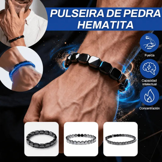 🖤🔥 Kup 1, drugi GRATIS! 💪 Bransoletka z hematytu i onyksu dla mężczyzn｜Podkreśl swój styl i pewność siebie ✨