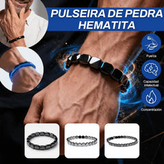 🖤🔥 Kup 1, drugi GRATIS! 💪 Bransoletka z hematytu i onyksu dla mężczyzn｜Podkreśl swój styl i pewność siebie ✨
