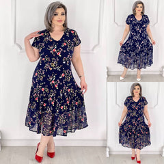 💥50% ZNIŻKI💥💕 [rozmiary S–5XL] Elastyczna sukienka w dużych rozmiarach – nowa kolekcja na lato 2026