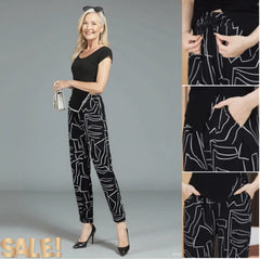 👖Spodnie z wysokim stanem Ice Silk dla kobiet – luźne, duże rozmiary 40–100 kg – letnie, oddychające spodnie z szerokimi nogawkami
